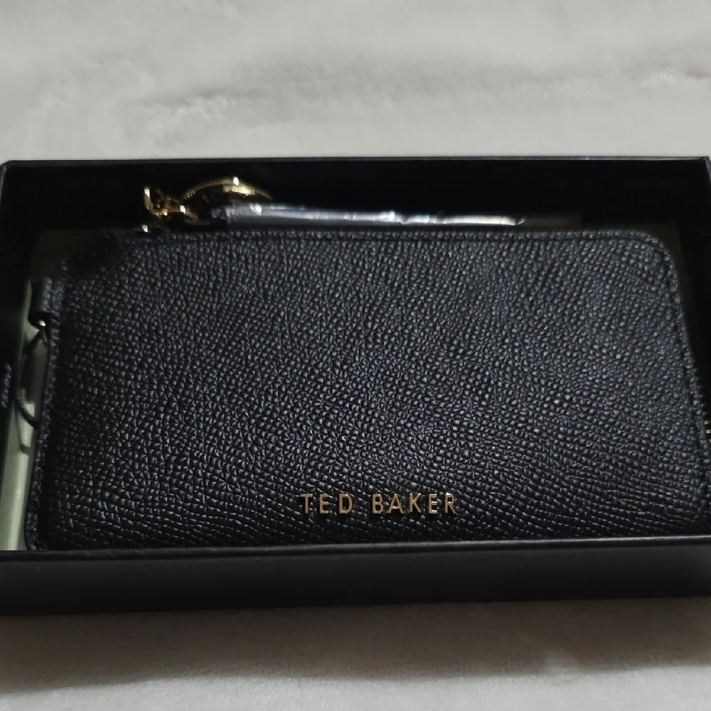 Ted Baker Black Textured Card‎ Wallet